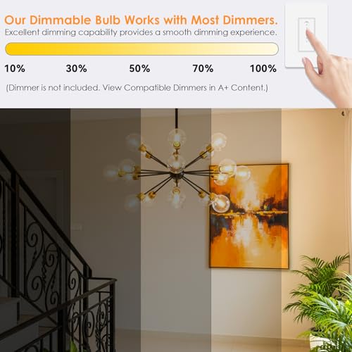 G25 LED Globe Light Bulbs for Vanity (6 Count)