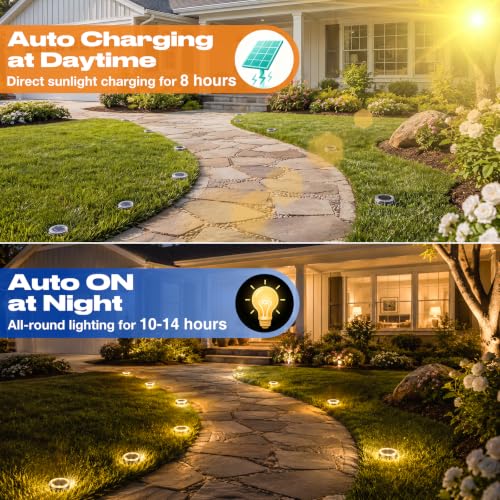 Solar Ground Lights Outdoor Anti (2 Count)