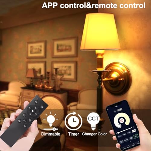 12W A60 Smart Light Bulb with a 2.4GHz Remote Control