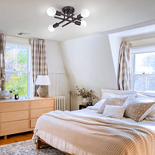 4 Light Semi Flush Mount Ceiling Light