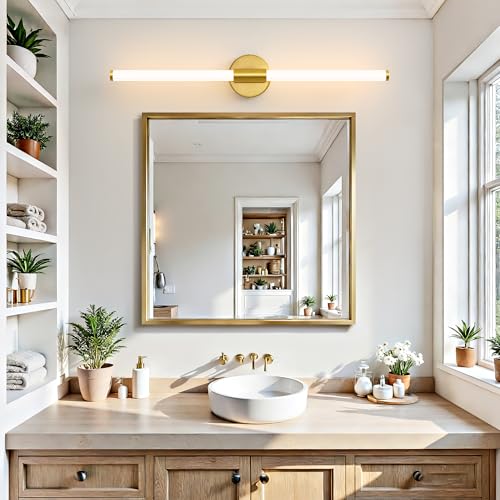 LED Bathroom Vanity Lights Gold Wall Sconce Modern 30"