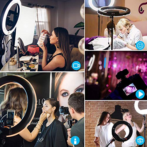 Ring Light 18 Inch LED Ringlight Kit with 73 inch Tripod Stand with Phone Holder Adjustable 3200