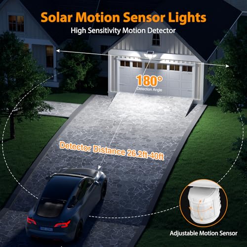 4500LM Solar Lights Outdoor (2 Count)