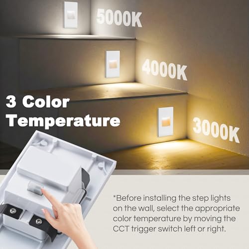 Outdoor Step Lights LED Indoor Stair Lights (4 Count)