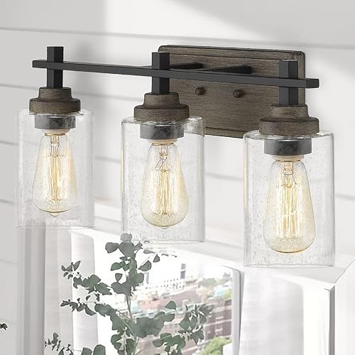 3Pcs Clear Bubble Glass Lamp Shade