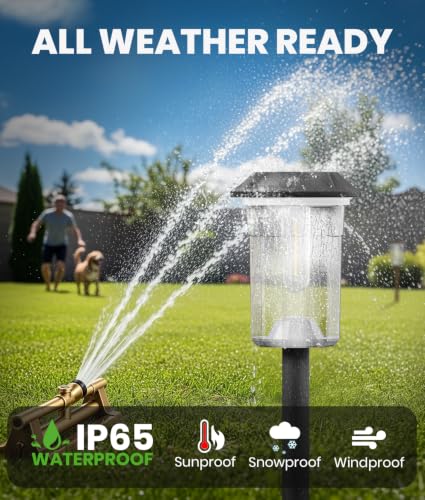 Solar Pathway Lights Outdoor Waterproof IP65 (4 Count)