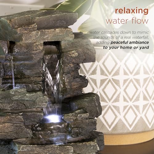 13" Tall Indoor Tabletop Water Fountain