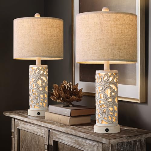 22'' Table Lamp Set of 2 for Living Room (2 Count)