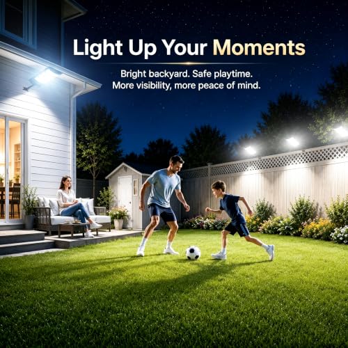 Solar Security Lights Outdoor (2 Count)