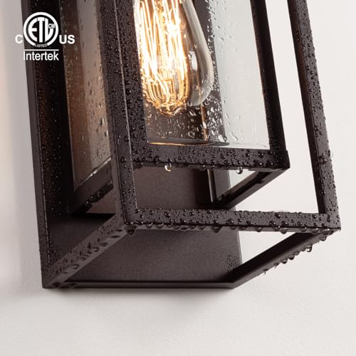 14" Modern Outdoor Porch Wall Light (2 Count)