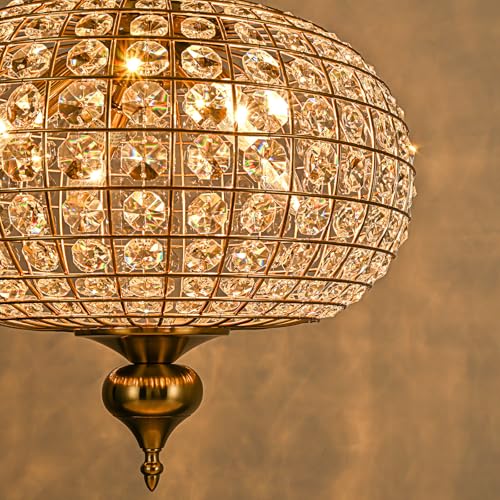 Gold Crystal Chandelier
