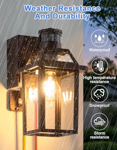 Porch Light with GFCI Outlet and Remote