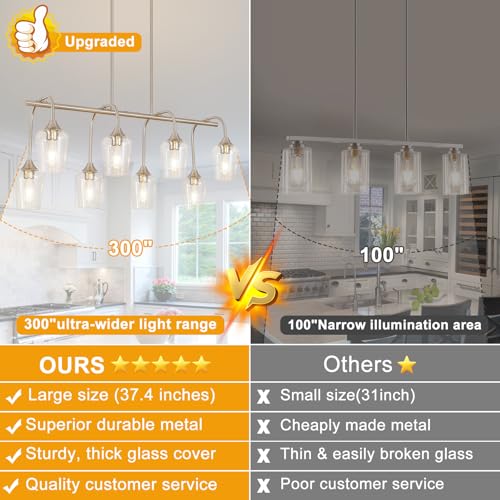 38" Modern Chandelier for Dining Room