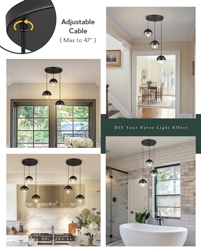 Modern 3 Light Cluster Pendant Lights (3 Count)