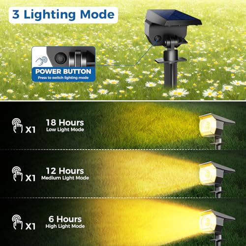 12 Pack Solar Spot Lights Outdoor Waterproof (12 Count)