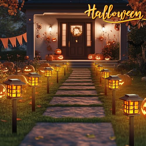 Solar Lights Outdoor Waterproof 10 Pack (6 Count)
