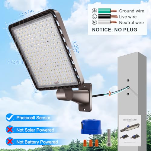 480W LED Parking Lot Light Dusk to Dawn Photocell 5000K 2Pack (2 Count)