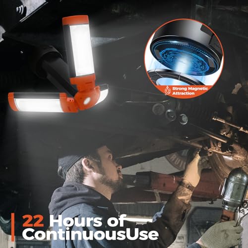 Rechargeable 10000mAh Camping Light with 3 LED Lamp Heads
