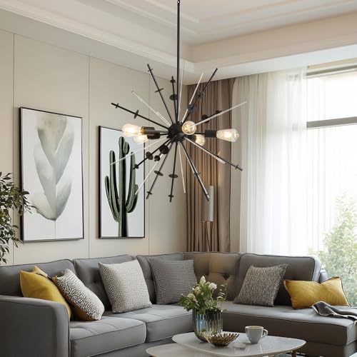 Modern Black Chandelier