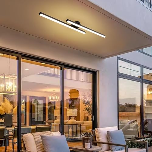 43.3" Modern Ceiling Light with Remote