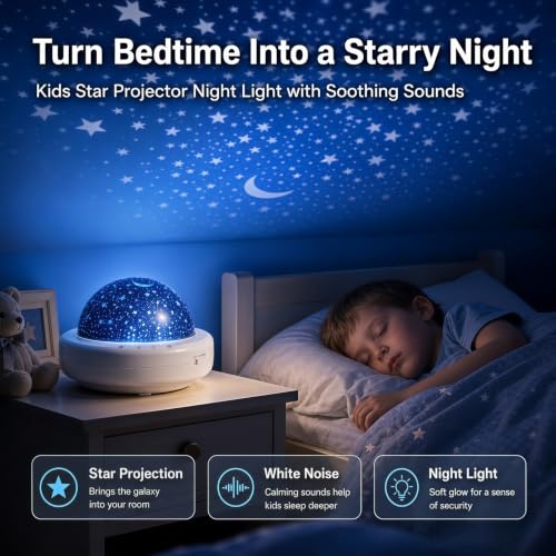 Star Projector for Kids Night Light
