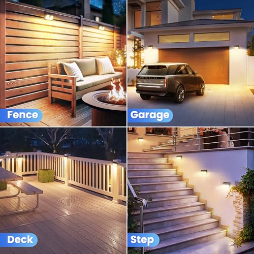 6 Packs] Solar Motion Sensor Outdoor Lights