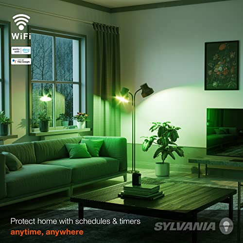 Sylvania WiFi LED Smart A19 RGBW Color and Amber Finish Filament Light Bulb