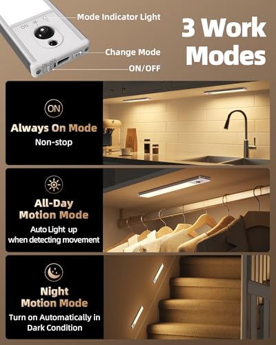 5 Pack Under Cabinet Lighting with Charging Station (5 Count)