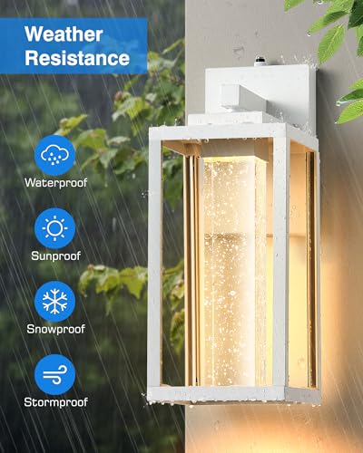 White Porch Lights Outdoor