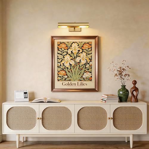 12 inch Hardwired Picture Light for Wall Brass Picture Light Wired