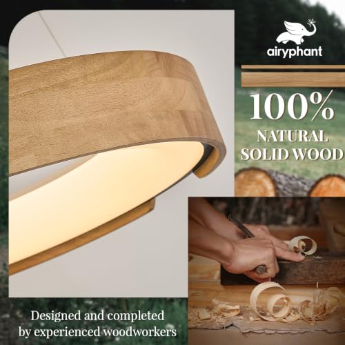Wood LED Chandelier