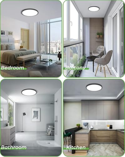 6Pack 12 Inch LED Flush Mount Ceiling Light (6 Count)