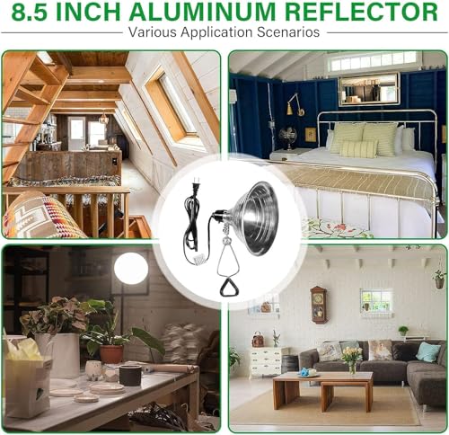 Clamp Lamp Light 150 Watt with 8.5 Inch Aluminum Reflector