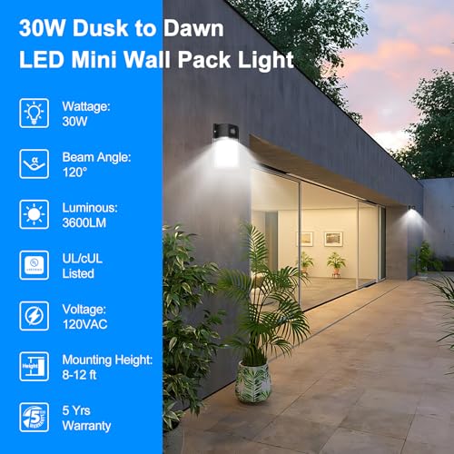 30W LED Wall Pack Light (6 Count)