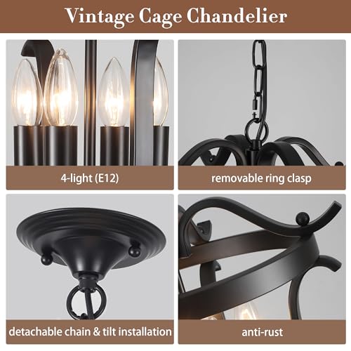 Black Farmhouse Chandelier