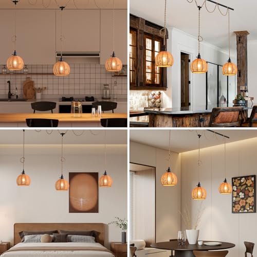 3 Light Hanging Light with Plug in Cord