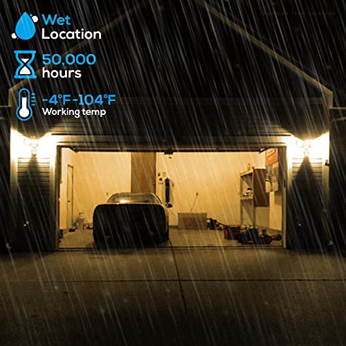LED Security Light Outdoor Motion Sensor Dusk to Dawn 3000K Bronze