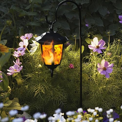 2 Pack Solar Flame Hanging Lights Outdoor (2 Count)