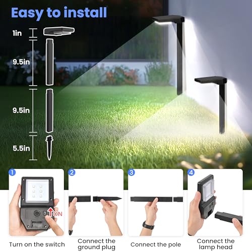 Solar Pathway Lights Outdoor (6 Count)