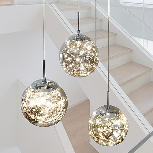 Pendant Lights Modern Crystal Chandeliers Hanging Light Fixture for Kitchen Island Sphere Pendant Light