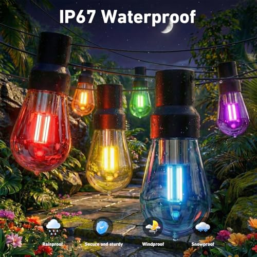 400FT RGB+IC Outdoor String Lights