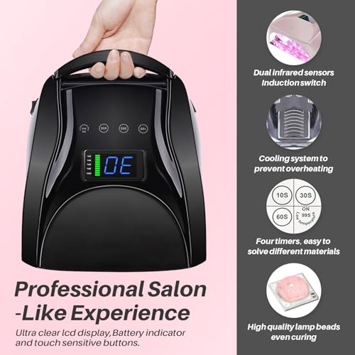 52 LEDs Cordless UV Nail Lamp