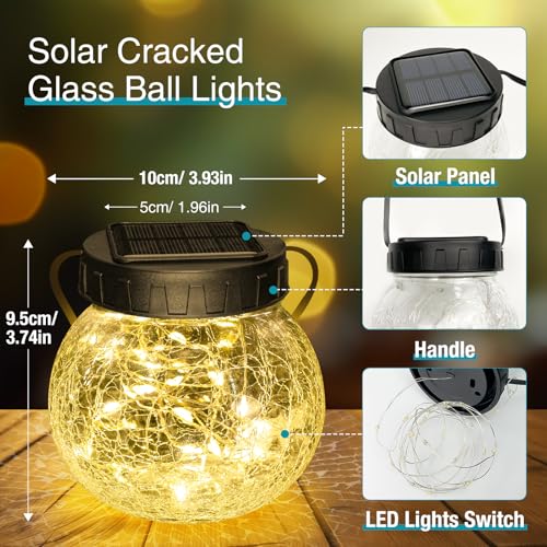Solar Lanterns Outdoor Waterproof 6 Pack (6 Count)