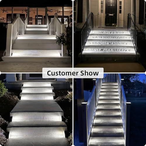 Solar Step Lights Outdoor Waterproof (12 Count)
