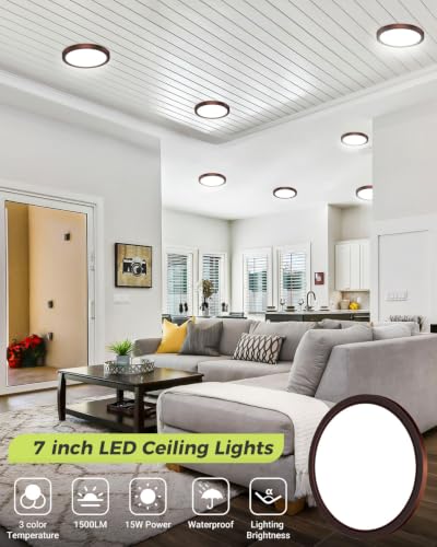 1PACK LED Flush Mount Ceiling Light