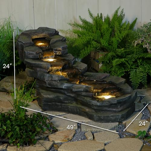 49" L Water Fountain Outdoor 5