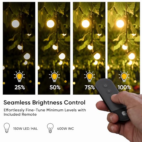 Dimmer Plug with 100FT Wireless Remote Control