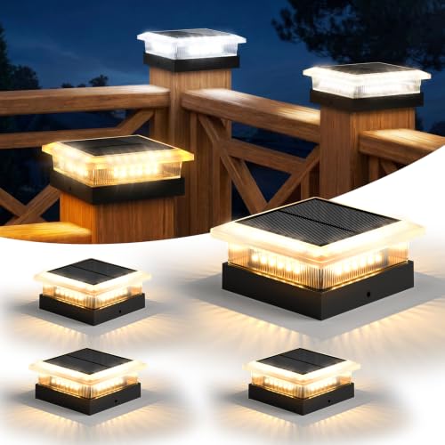 4x4 Solar Post Cap Lights 4 Pack (4 Count)