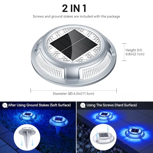 Solar Driveway Lights (8 Count)