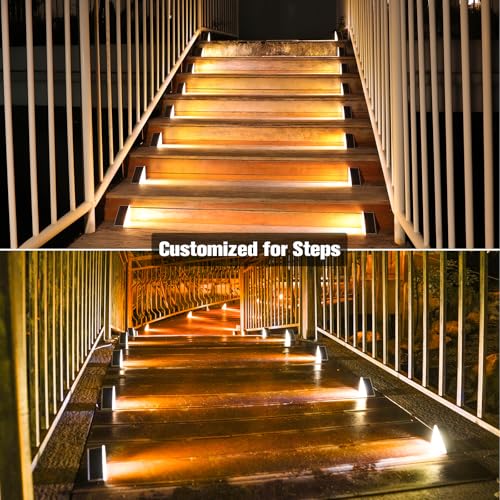 Solar Step Lights Outdoor Waterproof (12 Count)